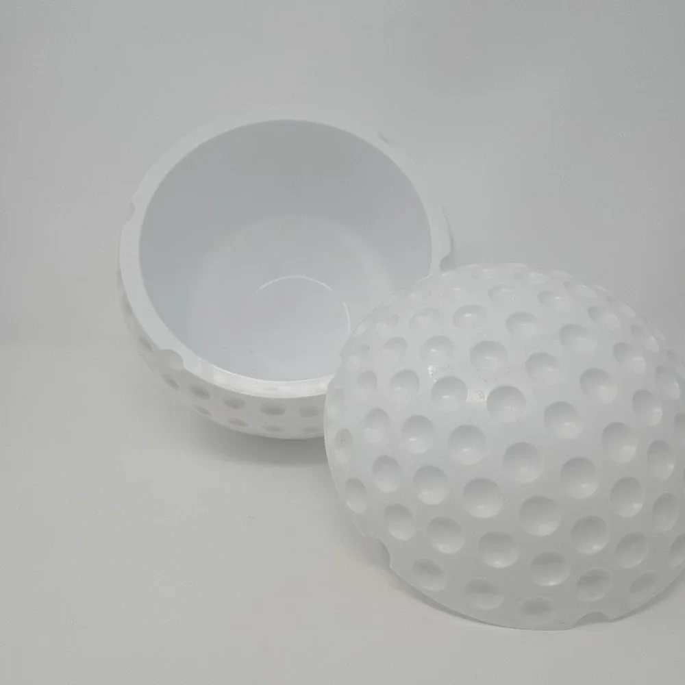 Vintage Mario Luca Giusti‎ Golfball MCM White Lucite Ice Chest Bucket Itailian
